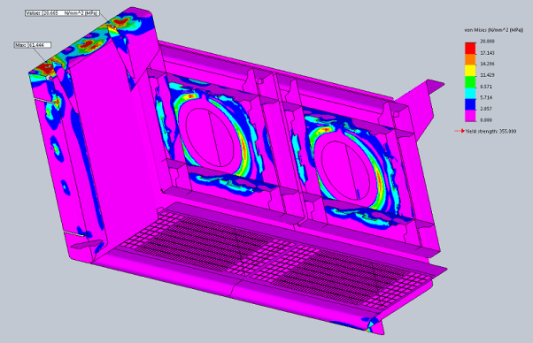 Structural Analysis of Welds in Cooling Units